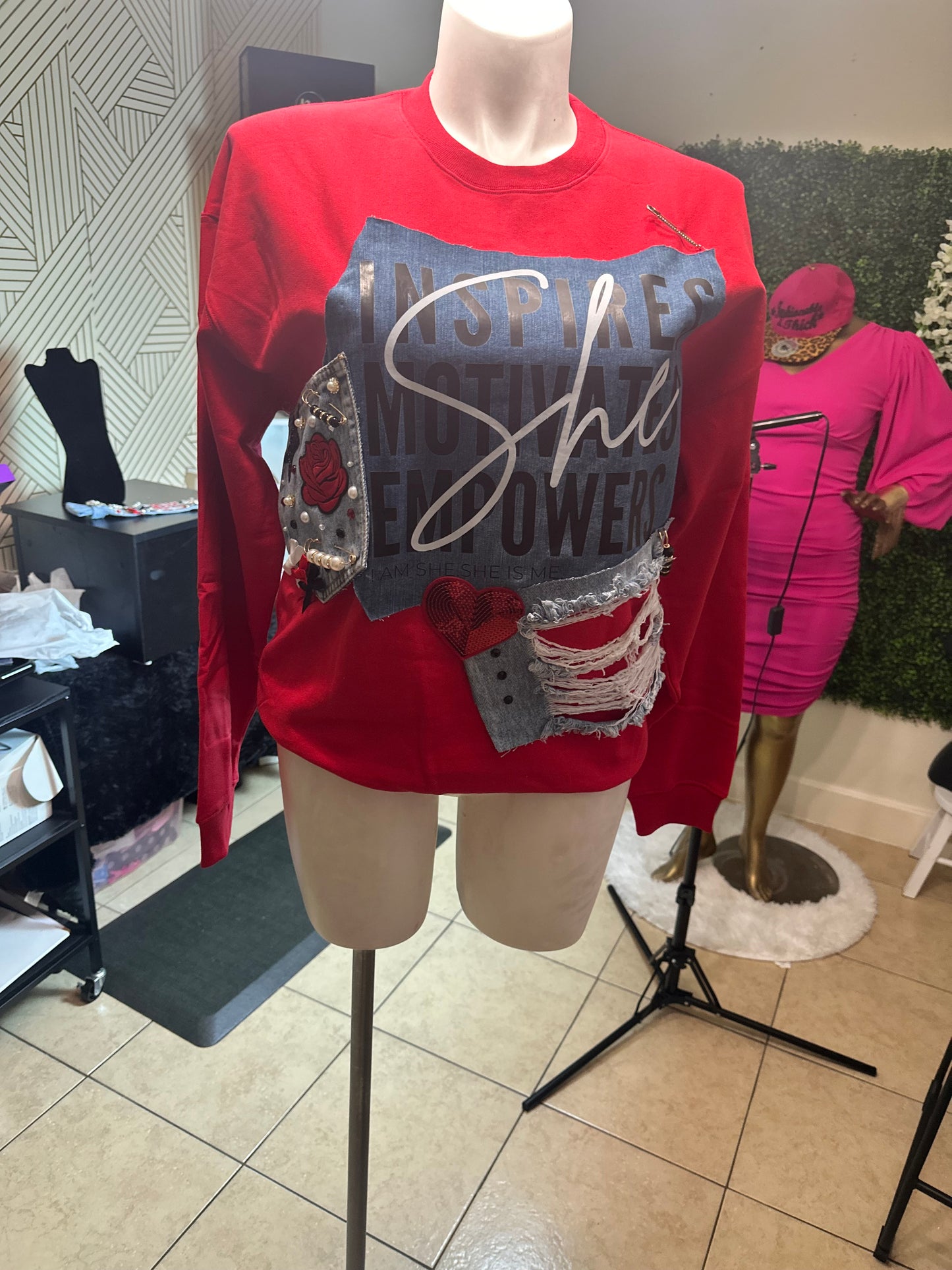 Custom “She Inspires” Sweatshirt