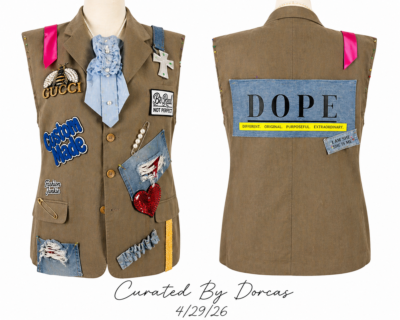 Custom Blazer, Vest or Jacket (Jacket Supplied)